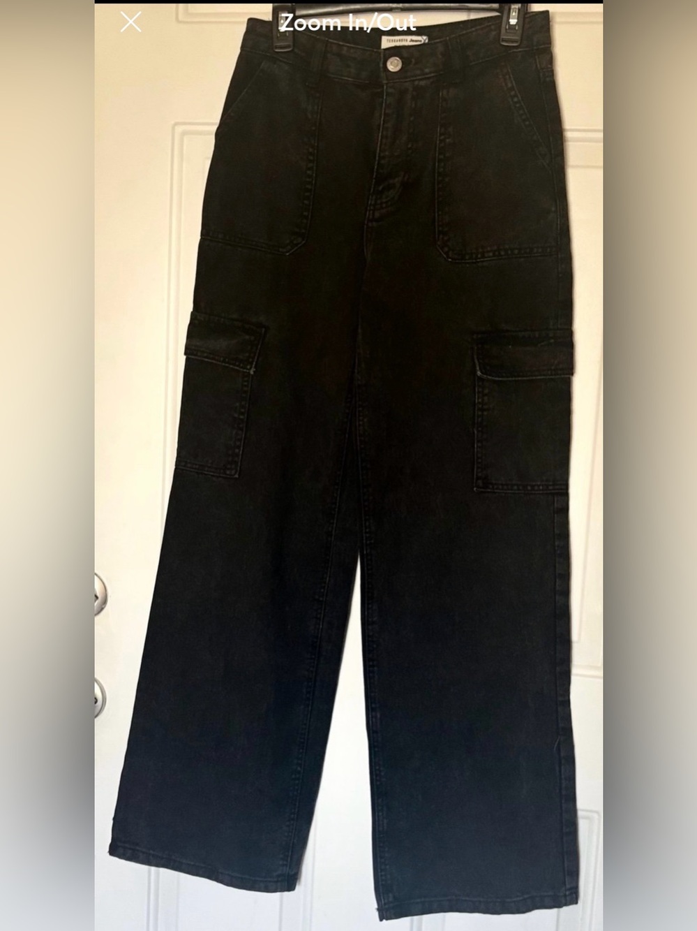 Terranova Black Denim Cargo Jeans Women’s size 29W